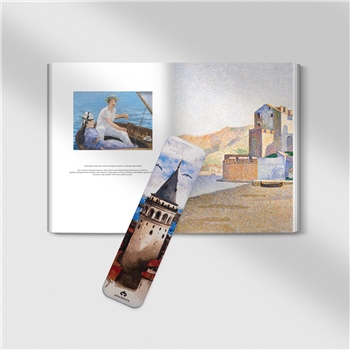 Suluboya Galata Kulesi Karton Kitap Ayracı